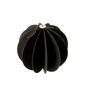 Lübech Living Hanging Felt Xmas ball Black 20 cm - Fransenhome