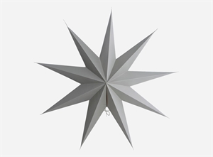 House Doctor stjerne grå 9 point 60 cm - Fransenhome